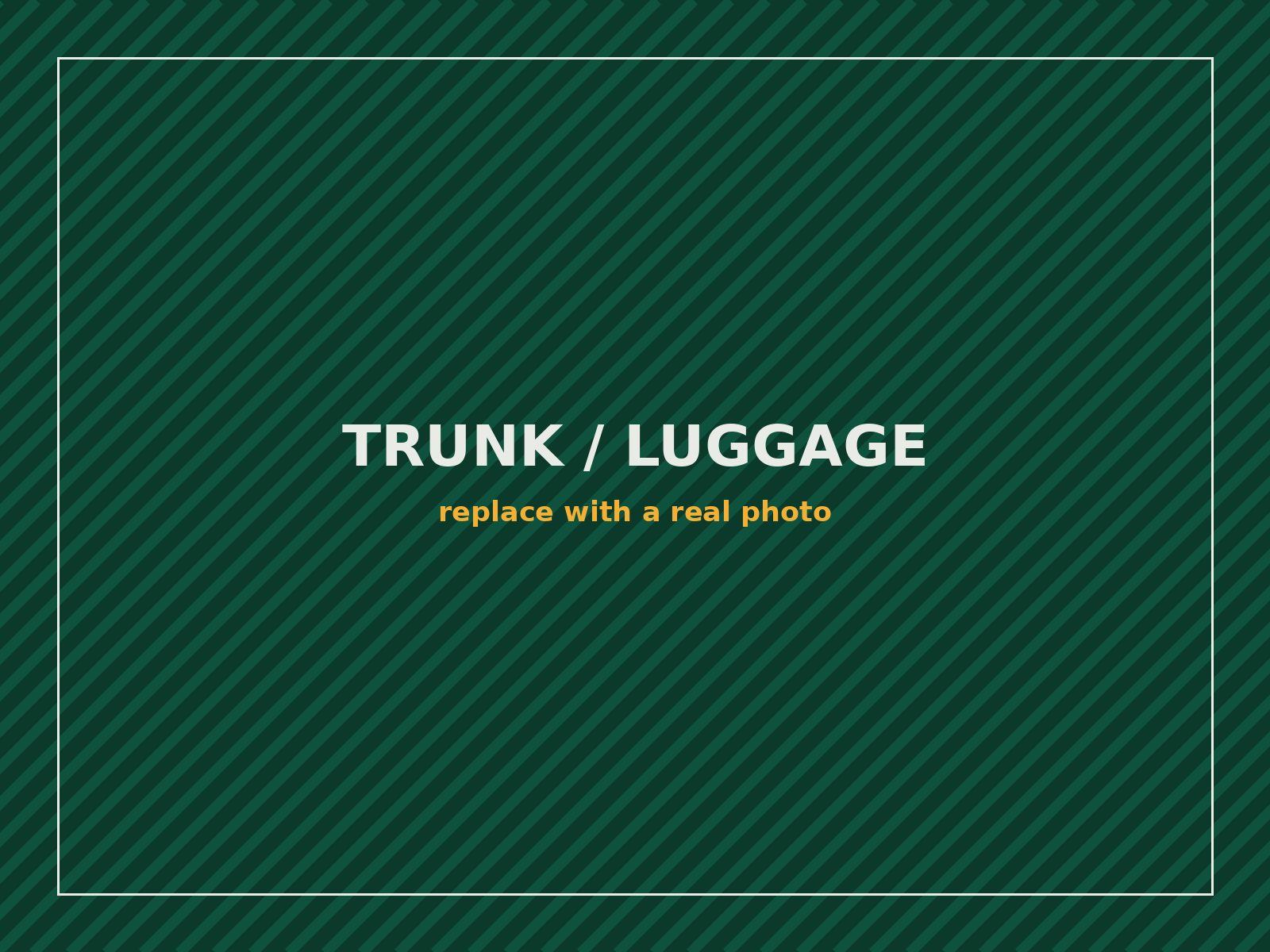 Three large suitcases loaded in the trunk of the 2026 Toyota Camry before a Monroe NY to JFK airport transfer