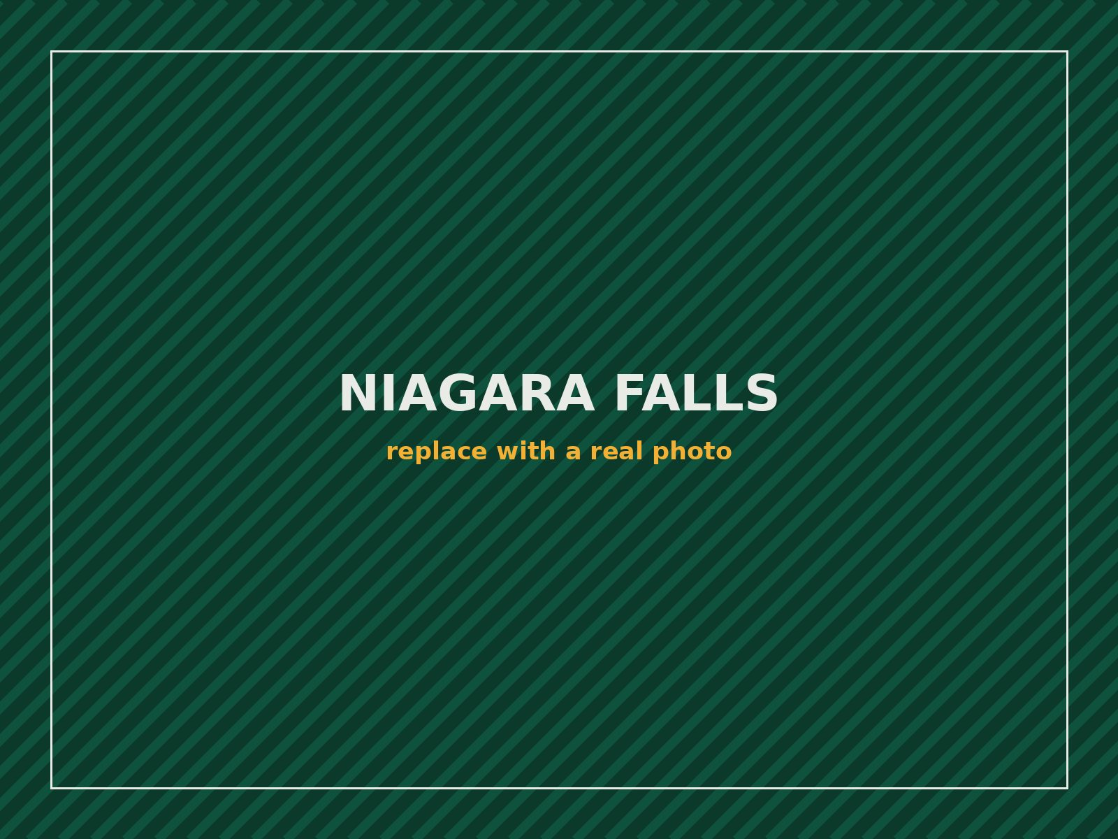 Niagara Falls viewpoint reached on a full day private car tour from Orange County New York